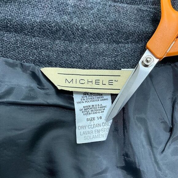 VINTAGE MICHELE Wool Blend Skirt - Picture 3 of 4